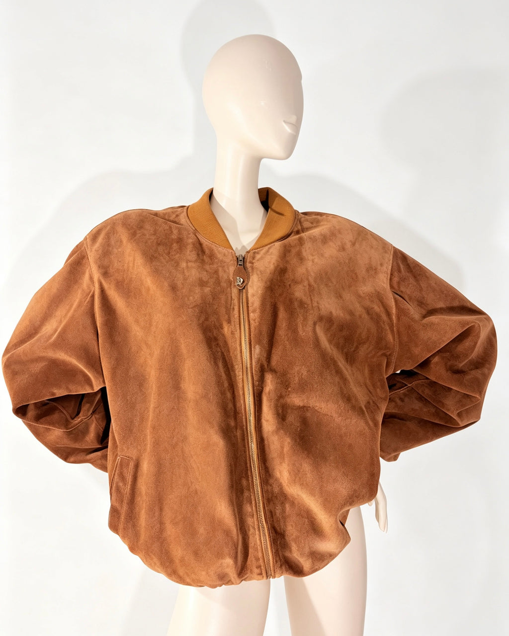 Bomber cuir daim 100%