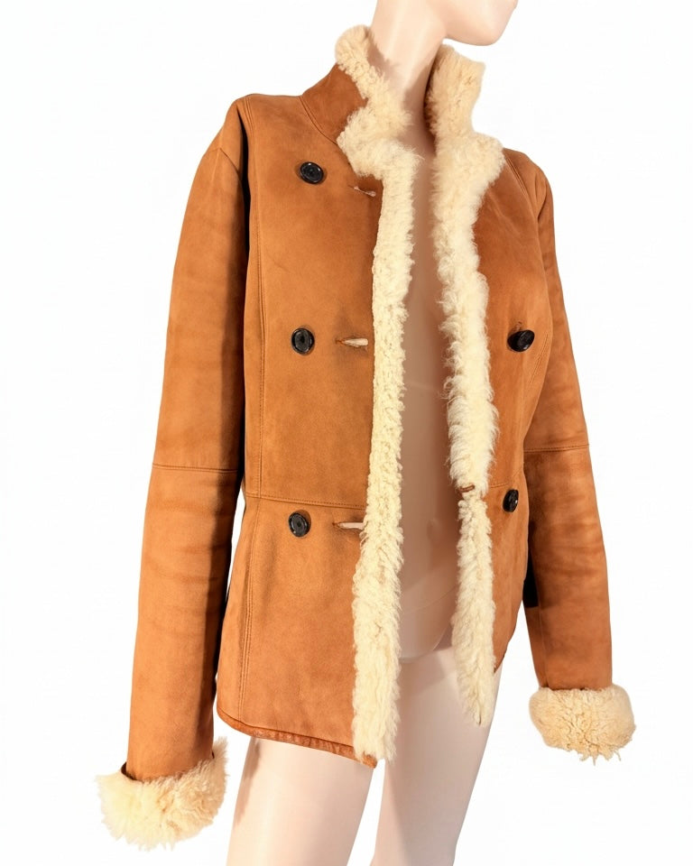 Manteau cuir veritable et l’intérieur 100% laine de mouton