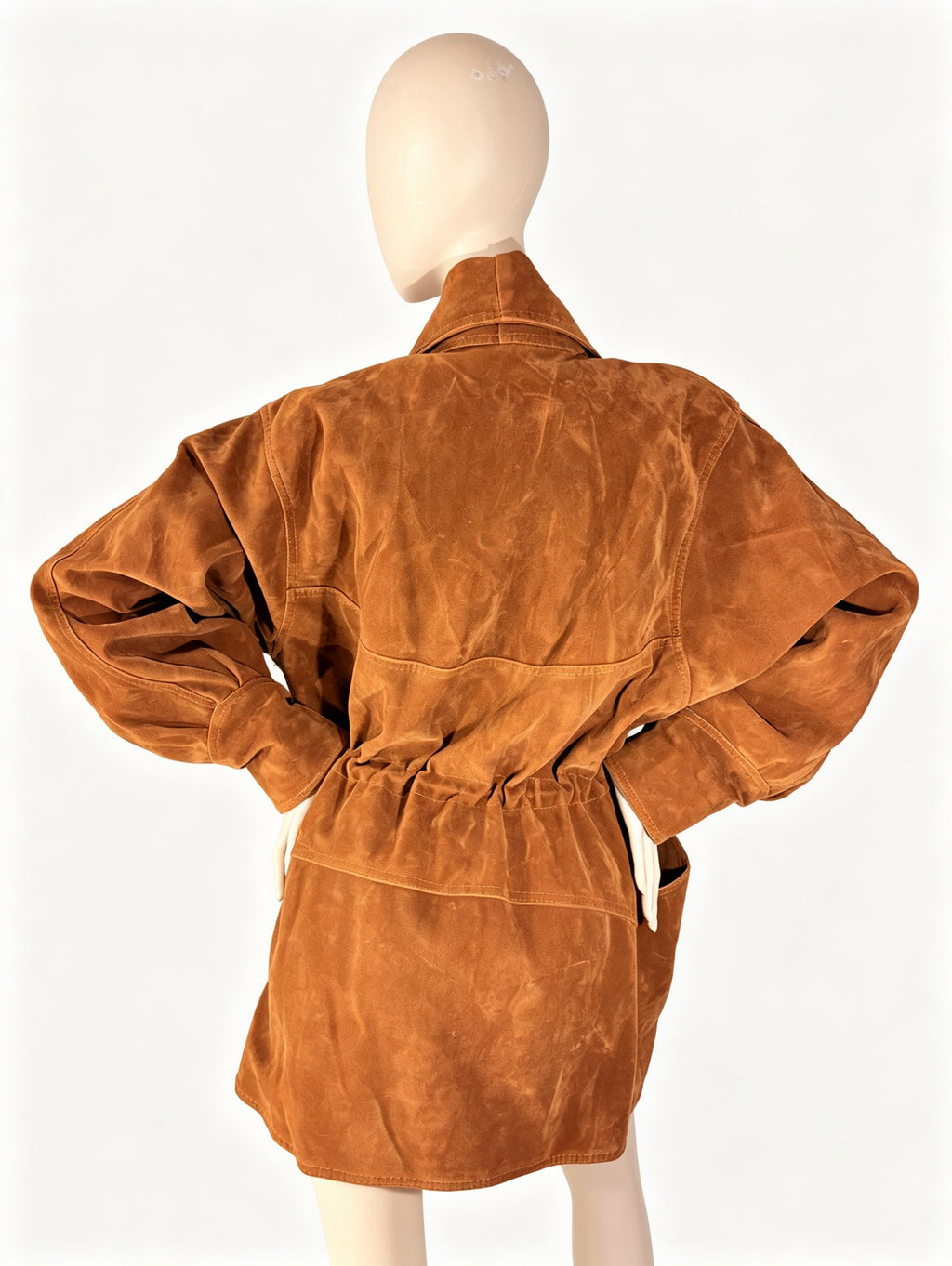 Manteau en cuir daim 100%