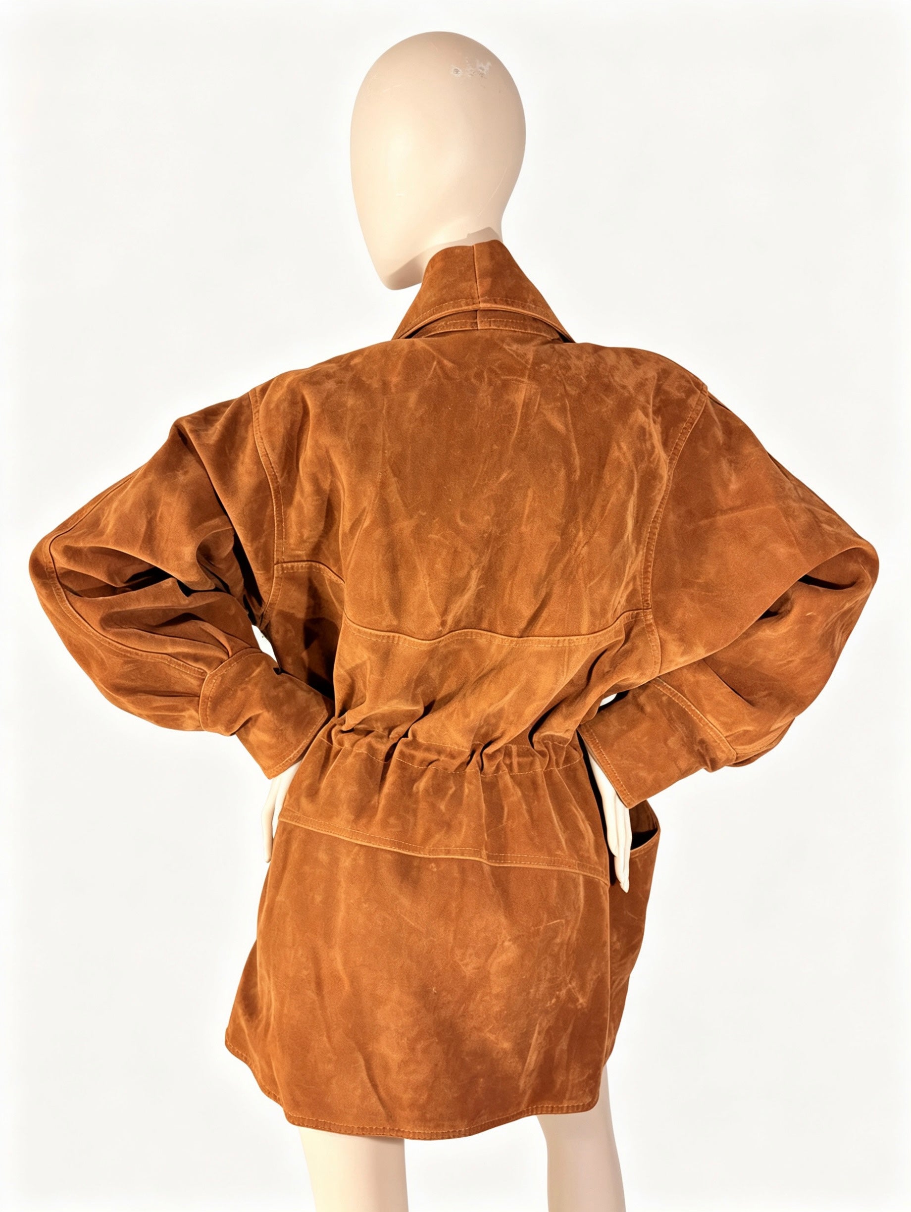 Manteau en cuir daim 100%