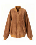 Bomber cuir daim 100%
