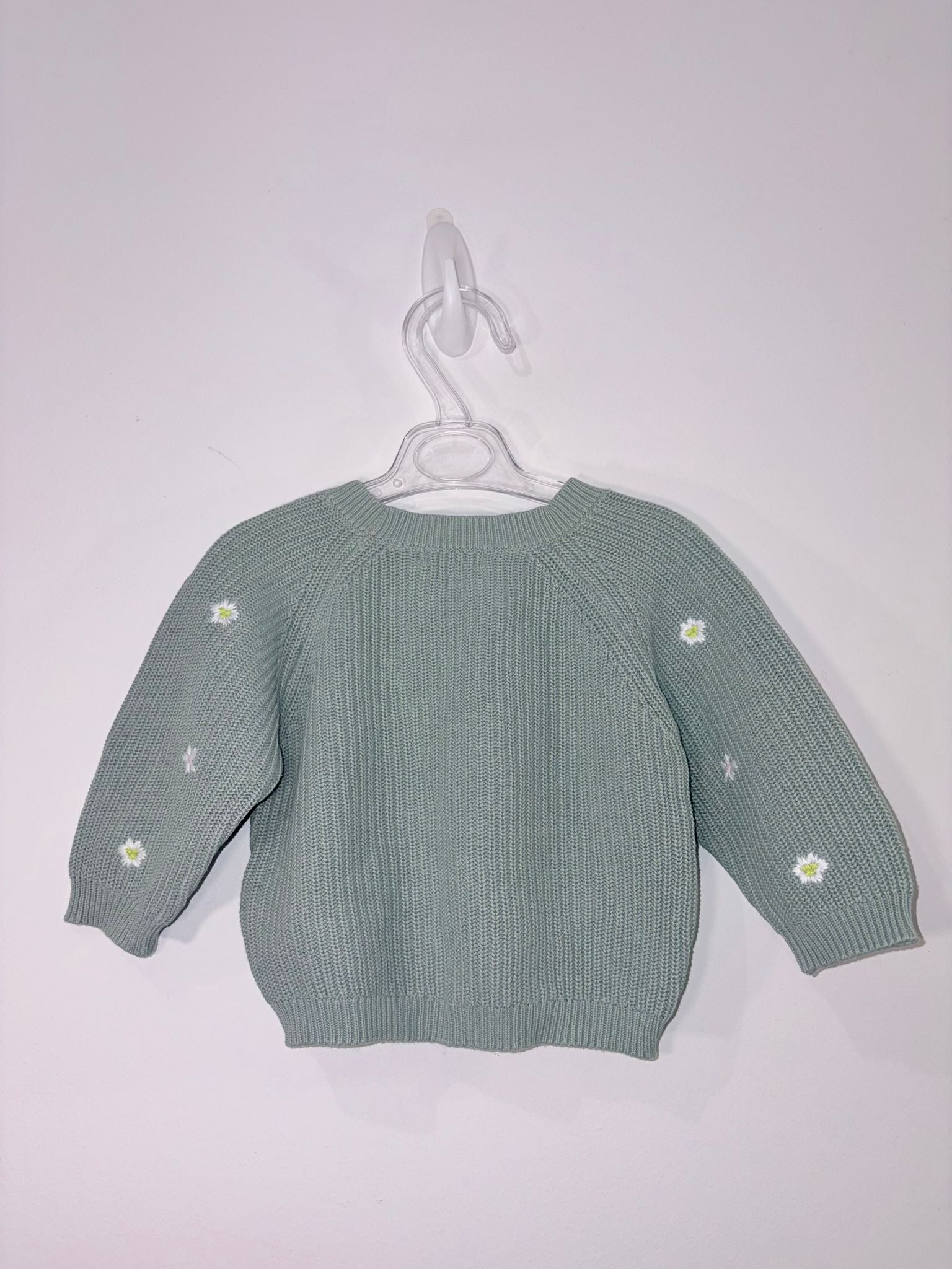 Gilet fleuri brodé col v