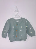 Gilet fleuri brodé col v