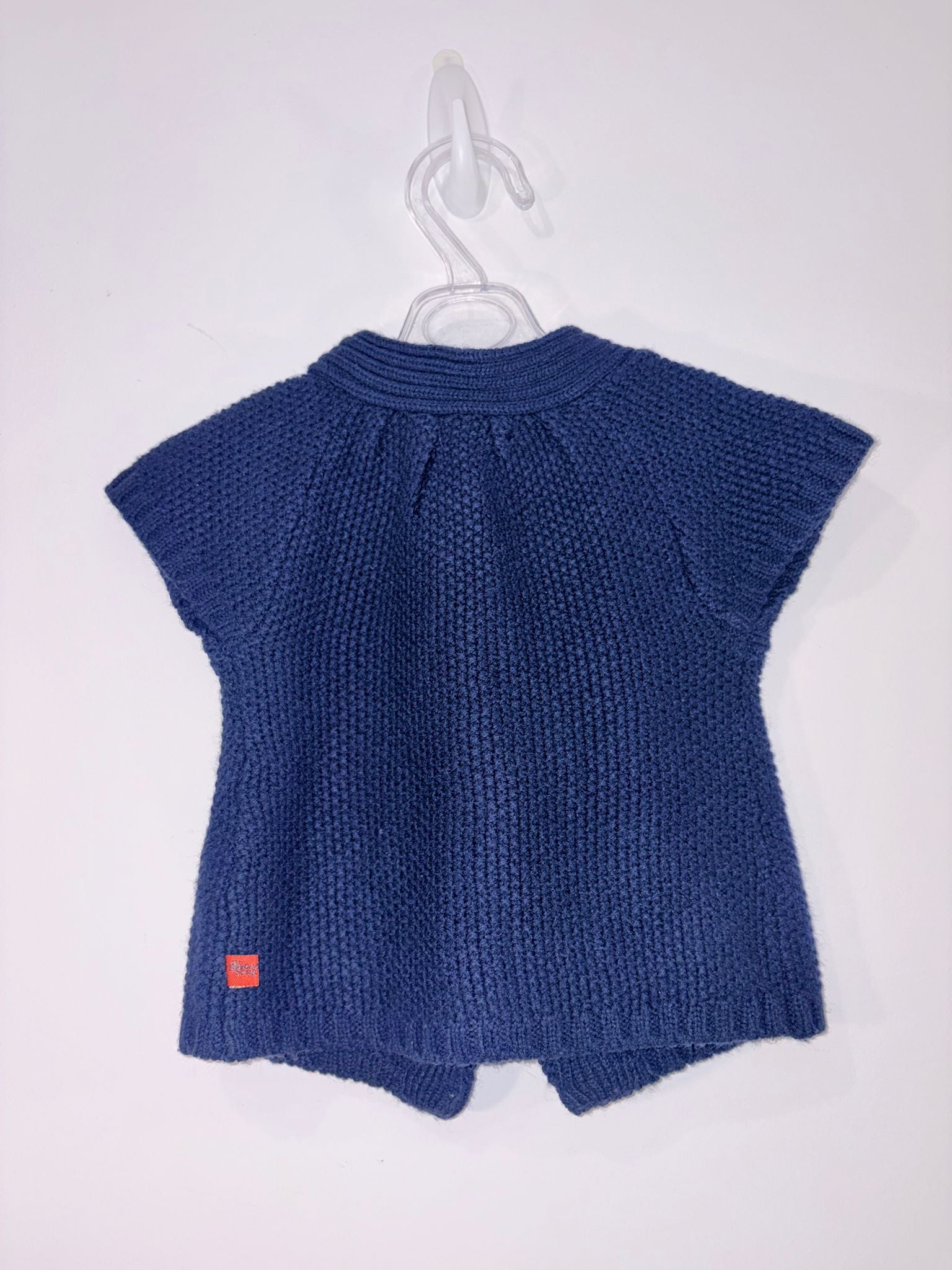 Cardigan manches courtes en tricot