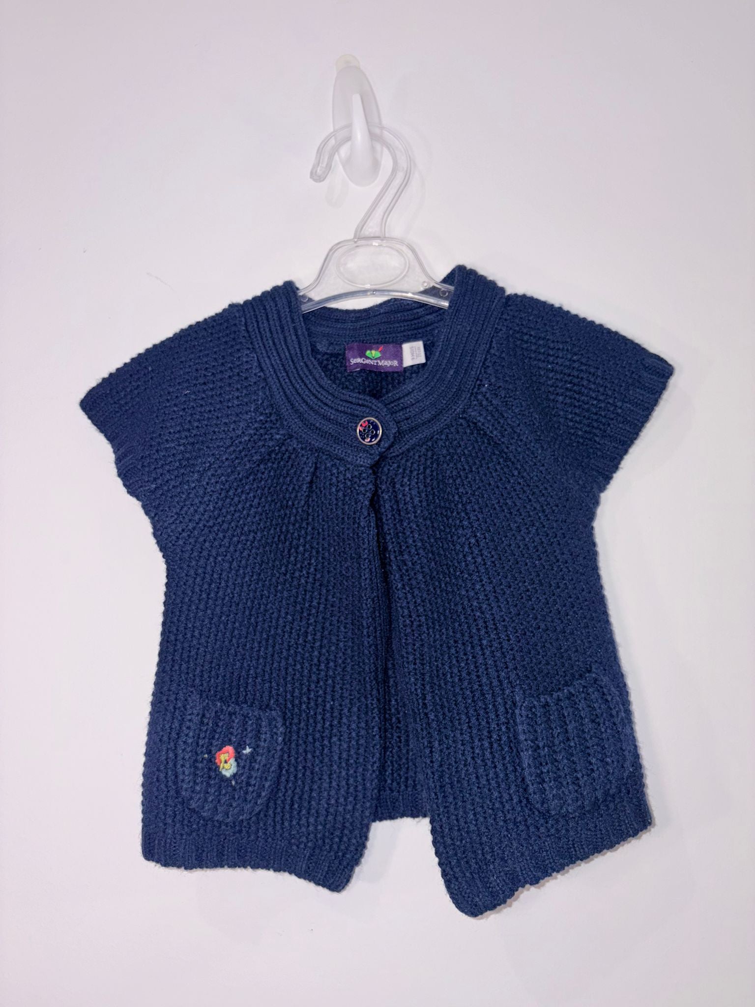 Cardigan manches courtes en tricot