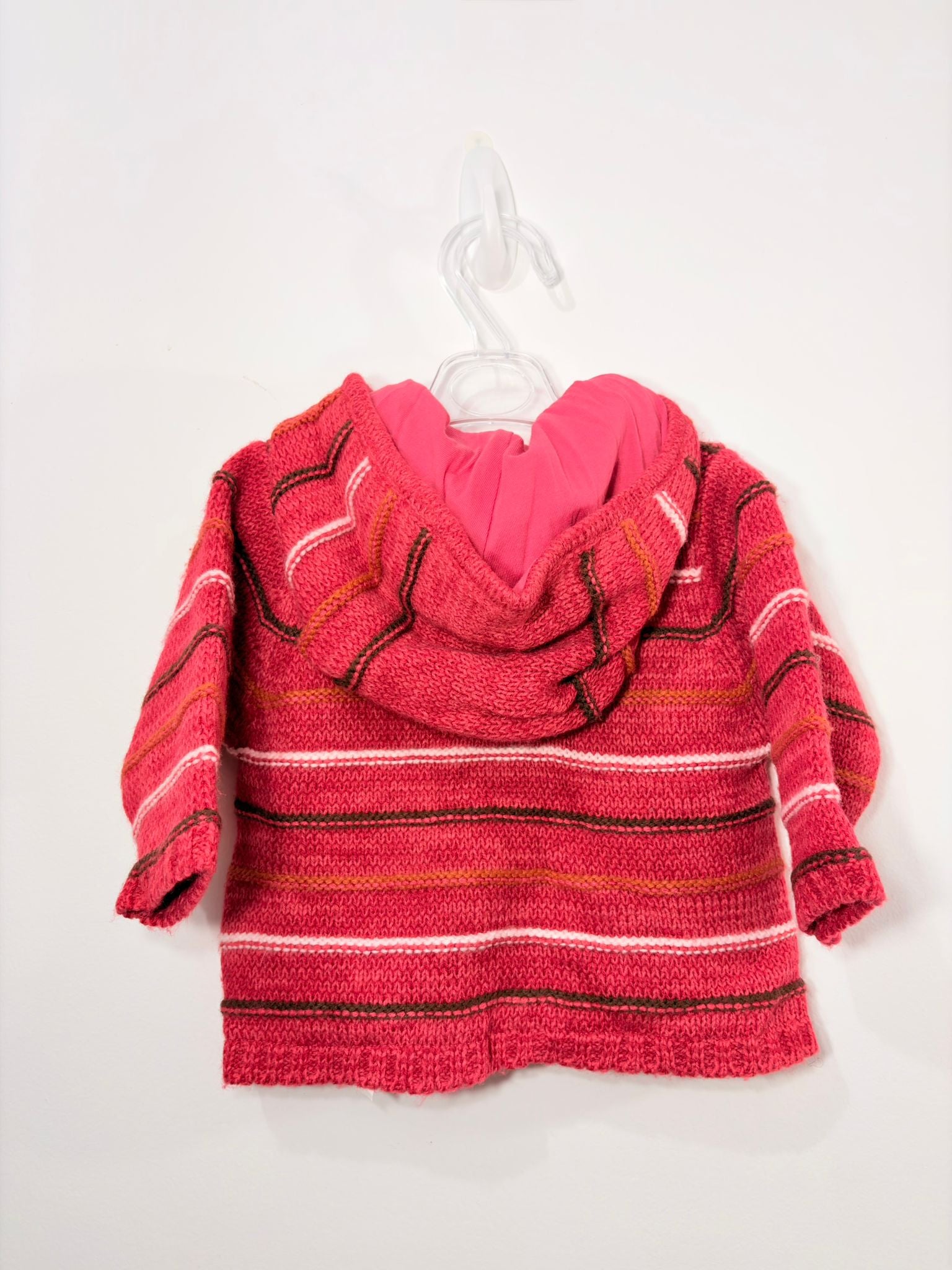 Veste en maille à capuche