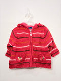 Veste en maille à capuche